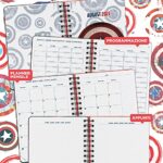 Diario Scuola 2021 2022 Marvel Scudo Diario Agenda Settimanale 2021 2022 Con 12 Mesi 21x148 Cm Ideale Come Agenda Universitaria 2021 2022 E Diario Scuola 2021 2022 Superiori 0 1