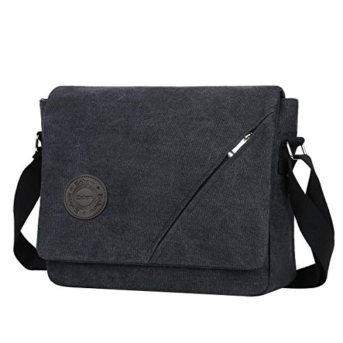 Eshow Borsa A Tracolla Da Uomo Di Tela Messenger Stile Retroper Luso Quotidiano Della Scuola Outdoor Trekking 0