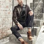 Fandare New Zaino Monospalla Uomo Sportivo Fitness Studente Con Porta Di Ricarica Usb Earphone Hole Borsa A Tracolla Impermeabile Pu Nero 0 1