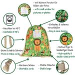 Heckbo Sacca Per Bambini Ragazzi E Ragazze Con Taschino Di Sicurezza Per Foto Giungla Lavabile In Lavatrice 40x32cm Ideale Per Asilo Viaggi Sport Zaino Borsa Sacca Da Ginnastica Borsa 0 1