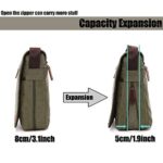 Losmile Borse A Spalla Da Uomoborse Messenger Di Tela Borse Per Pc Portatili Borsa A Tracolla Per Lavoro E Scuola L Army Green 0 2