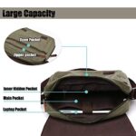 Losmile Borse A Spalla Da Uomoborse Messenger Di Tela Borse Per Pc Portatili Borsa A Tracolla Per Lavoro E Scuola L Army Green 0 3