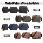 Losmile Borse A Spalla Da Uomoborse Messenger Di Tela Borse Per Pc Portatili Borsa A Tracolla Per Lavoro E Scuola L Army Green 0 5