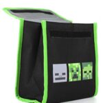 Minecraft Zaino Zaino 4 Pezzo Bambini Creeber Green School School Zaino Set One Size 0 5