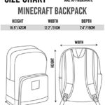 Minecraft Zaino Scuola Zaino Per Ragazzi Kids Black Gamer Bag One Size 0 3