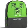 Minecraft Pixel Creeper Breakthrough Grey Zaino Dei Ragazzi Sacchetto Di Scuola 0