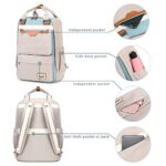 Myhozee Zaino Donna Zaino Porta Pcborsa Zaino Scuola Lavoro Viaggio Universita Con Scomparto Per Laptop E Tasca Antifurto Per Computer Portatile Da 156 Pollici Grigio 0 1