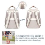 Myhozee Zaino Donna Zaino Porta Pcborsa Zaino Scuola Lavoro Viaggio Universita Con Scomparto Per Laptop E Tasca Antifurto Per Computer Portatile Da 156 Pollici Grigio 0 3