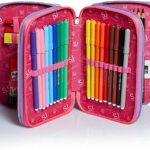 Schoolpack Zaino Seven Sj Gang Ledtech Girl Estensibile Astuccio 3 Zip Completo 0 5