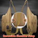 Selighting Marsupi Sportivi Zaino Monospalla Uomo Militare Casuale Borsa A Tracolla Marsupio Uomo Sportivo Borsetta Monospalla Militare Per Campeggio Escursionismo Ciclismo Viaggio Trekking 0 2