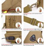 Selighting Marsupi Sportivi Zaino Monospalla Uomo Militare Casuale Borsa A Tracolla Marsupio Uomo Sportivo Borsetta Monospalla Militare Per Campeggio Escursionismo Ciclismo Viaggio Trekking 0 5