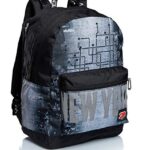 Seven Zaino The Double In Town Reversibile Nero 0 1