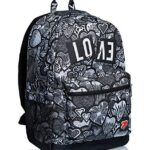 Seven Zaino The Double Pro Nero E Bianco Drawing Love 29 Lt Con Power Bank 0 0
