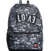 Seven Zaino The Double Pro Nero E Bianco Drawing Love 29 Lt Con Power Bank 0