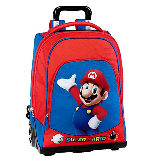 Super Mario Trolley Zaino Organizzato Scuolaviaggio 65064 0 Super Mario Trolley Zaino Organizzato Scuolaviaggio 65064 0