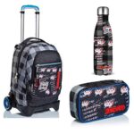 Trolley Seven Jack 2wd Space Check Astuccio Completo E Borraccia 0