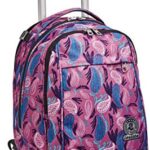 Trolley New Tech Invicta Paisley Rosa 3 In 1 Zaino Sganciabile 0