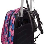 Trolley New Tech Invicta Paisley Rosa 3 In 1 Zaino Sganciabile 0 3