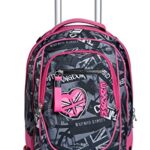 Trolley New Tech Seven Keep Flag Rosa 3in1 Zaino Sganciabile Scuola Viaggio 0 0