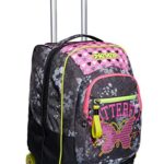 Trolley Seven Flying Dreams Nero 2 In 1 Zaino Con Cross Over System Scuola Viaggio 0