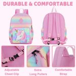 Vaschy Zaino Bambina Zaino Grande Ragazza Zainetto Asilo Bambino Leggera Zaino Scuola Elementari Bimba Con Fascia Toracica 0 2