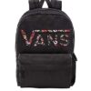 Vans Realm Flying V Backpacks Fall 2018 Black Flower 0