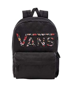 Vans Realm Flying V Backpacks Fall 2018 Black Flower 0