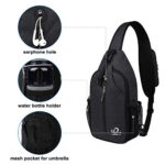Waterfly Zaino Monospalla Sling Bag Sportivo Borsello Monospalla Zaini Petto Per Trekking Viaggio Lavoro Scuola Borsa Tracolla Monospalla Marsupio Uomo Donna 0 2