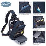 Wind Took Zaino Monospalla Impermeabile Uomo Borsa A Tracolla Zaino A Tracolla Borsa A Spalla Unisex Zainetto Crossbody Sling Bag Casual Grande Capacita 0 1