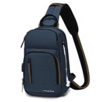 Wind Took Zaino Monospalla Impermeabile Uomo Borsa A Tracolla Zaino A Tracolla Borsa A Spalla Unisex Zainetto Crossbody Sling Bag Casual Grande Capacita 0