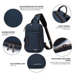 Wind Took Zaino Monospalla Impermeabile Uomo Borsa A Tracolla Zaino A Tracolla Borsa A Spalla Unisex Zainetto Crossbody Sling Bag Casual Grande Capacita 0 3