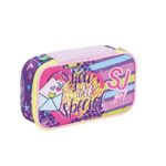 Zaino Schoolpack Seven High Tech Sj Gang Girl Viola Rosa Con Pattine Sfogliabili Astuccio Quick Case Completo 0 0