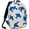 Zaino 2in1 Reversibile Invicta Twist Geometric Blu Origami 26 Lt Fantasia Tinta Unita 0