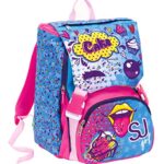 Zaino Estensibile Big Facce Da Sj 28 Lt Blu Sdoppiabile Scuola Tempo Libero 0 1
