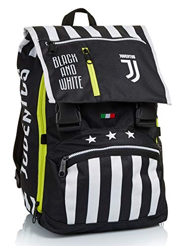 Zaino Estensibile Big Juventus Best Match Bianco E Nero Scuola Tempo Libero Con Orologio Abbinato 0