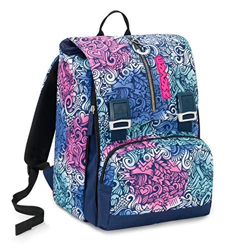 Zaino Estensibile Big Seven Pinkshade 28 Lt Blu Sdoppiabile Scuola Tempo Libero 0