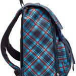 Zaino Estensibile Invicta Tartan Blu Scuola Tempo Libero 0 1