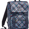 Zaino Estensibile Invicta Tartan Blu Scuola Tempo Libero 0