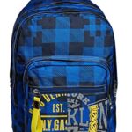 Zaino Extra Fit Seven Check Blu Scuola E Tempo Libero 0