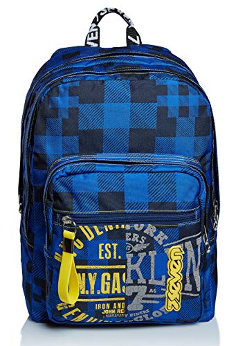 Zaino Extra Fit Seven Check Blu Scuola E Tempo Libero 0 Zaino Extra Fit Seven Check Blu Scuola E Tempo Libero 0