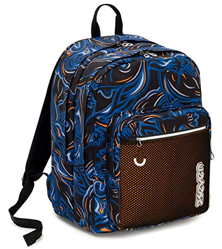 Zaino Extra Fit Seven Widy Boy 31 Lt Blu Doppio Scomparto Scuola Tempo Libero 0