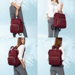 Zaino Laptop Donna Lovevook Impermeabile Zaino Porta Pc 156 Pollici Zaino Per Computer Con Caricatore Usb Zaino Universita Per Viaggi Lavoro Scuola Ufficio Vino Rosso 0 0