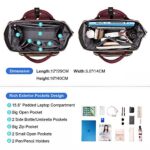 Zaino Laptop Donna Lovevook Impermeabile Zaino Porta Pc 156 Pollici Zaino Per Computer Con Caricatore Usb Zaino Universita Per Viaggi Lavoro Scuola Ufficio Vino Rosso 0 3