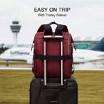 Zaino Laptop Donna Lovevook Impermeabile Zaino Porta Pc 156 Pollici Zaino Per Computer Con Caricatore Usb Zaino Universita Per Viaggi Lavoro Scuola Ufficio Vino Rosso 0 4