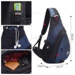 Zaino Monospalla Uomo Donna Zaino Spalla Sportiva Impermeabile Grande Capacita 14 Computer Portatile Sling Bag Borsa A Spalla Per Viaggio Ciclismo Sport 0 2