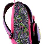 Zaino Scuola Estensibile Seven Butterfly Nero Lilla 28 Lt Elementari E Medie 0 0