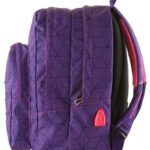 Zaino Scuola Outsize Seven Rebel Girl Viola 33 Lt Power Bank Integrato 0 0