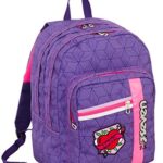Zaino Scuola Outsize Seven Rebel Girl Viola 33 Lt Power Bank Integrato 0