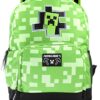 Zaino Per Ragazzi Green School Creeper Minecraft Inside Kids Zaino 18 0