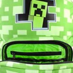 Zaino Per Ragazzi Green School Creeper Minecraft Inside Kids Zaino 18 0 3